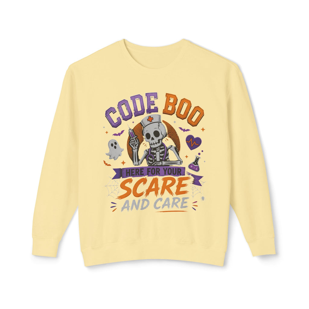 Nurse Skeleton 'Code Boo' Sweatshirt