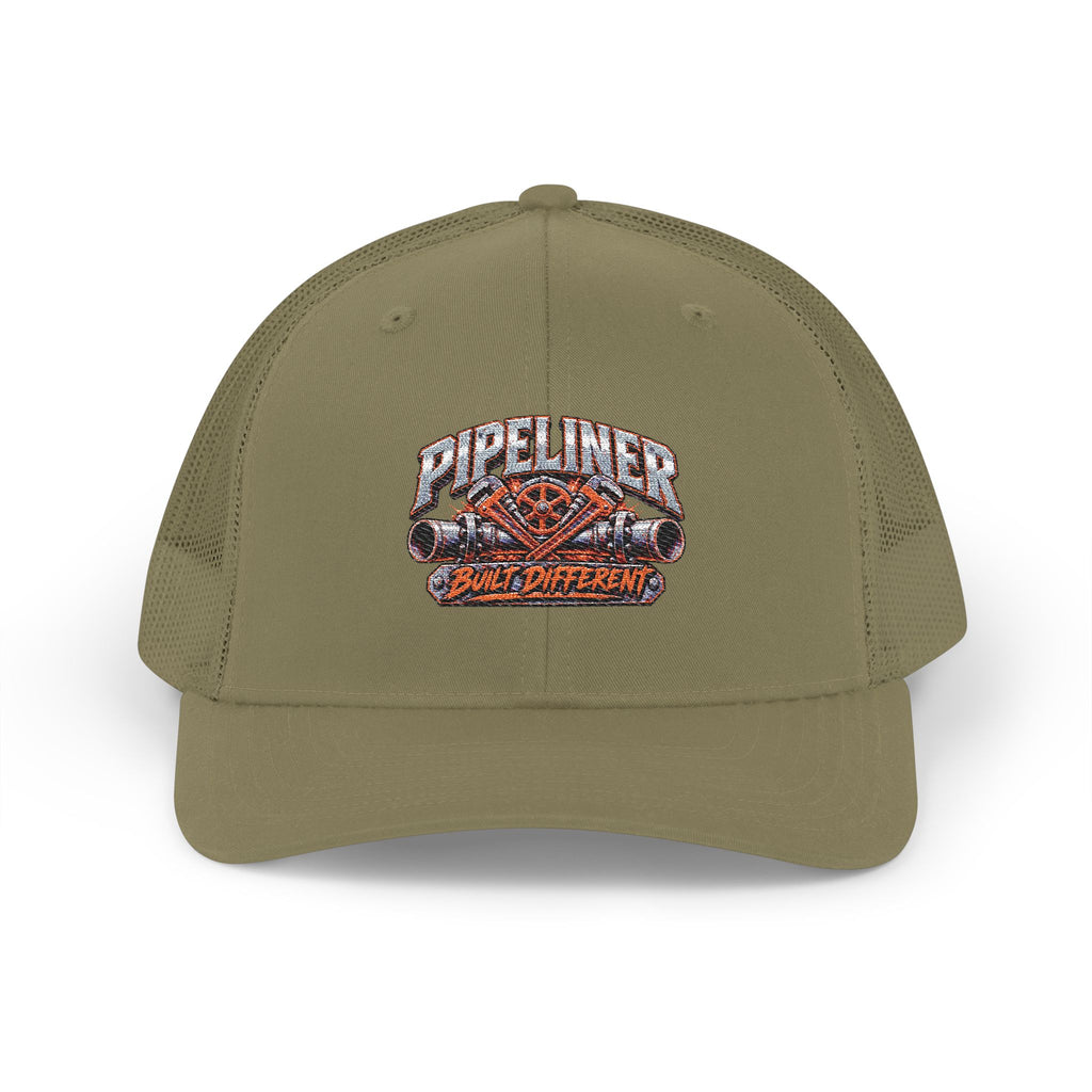 Pipeliner Trucker Cap – Embroidered Snapback Mesh Hat