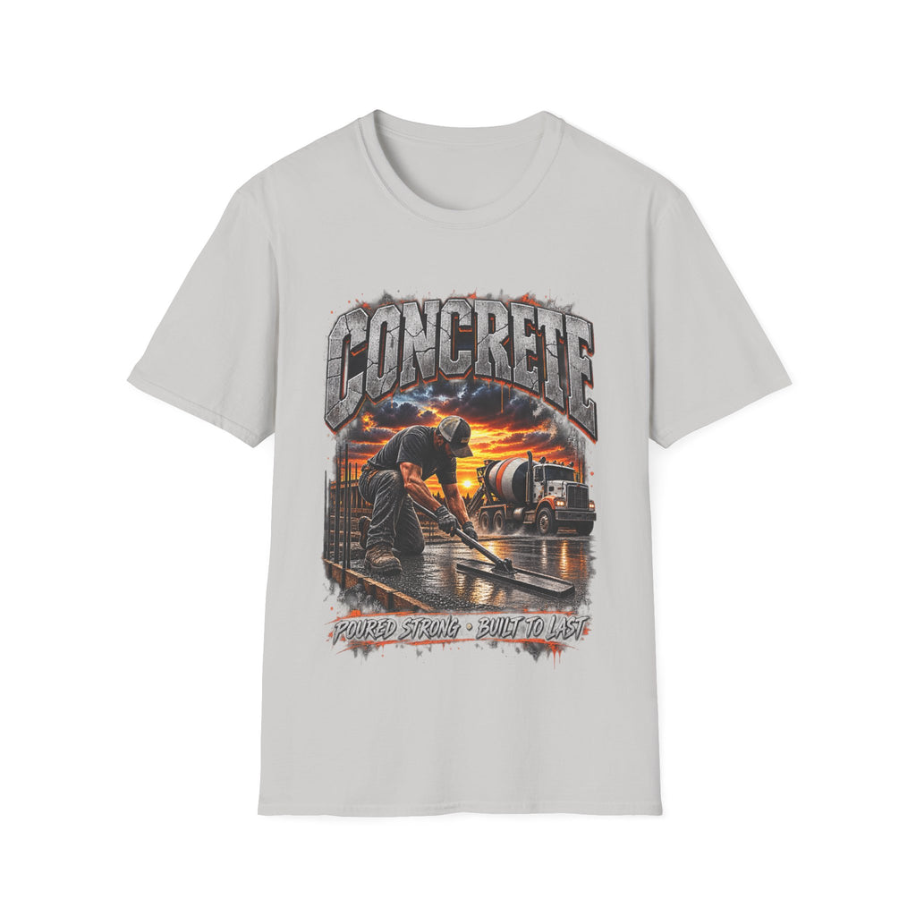 Concrete Crew T‑Shirt — Sunset Construction Graphic Tee
