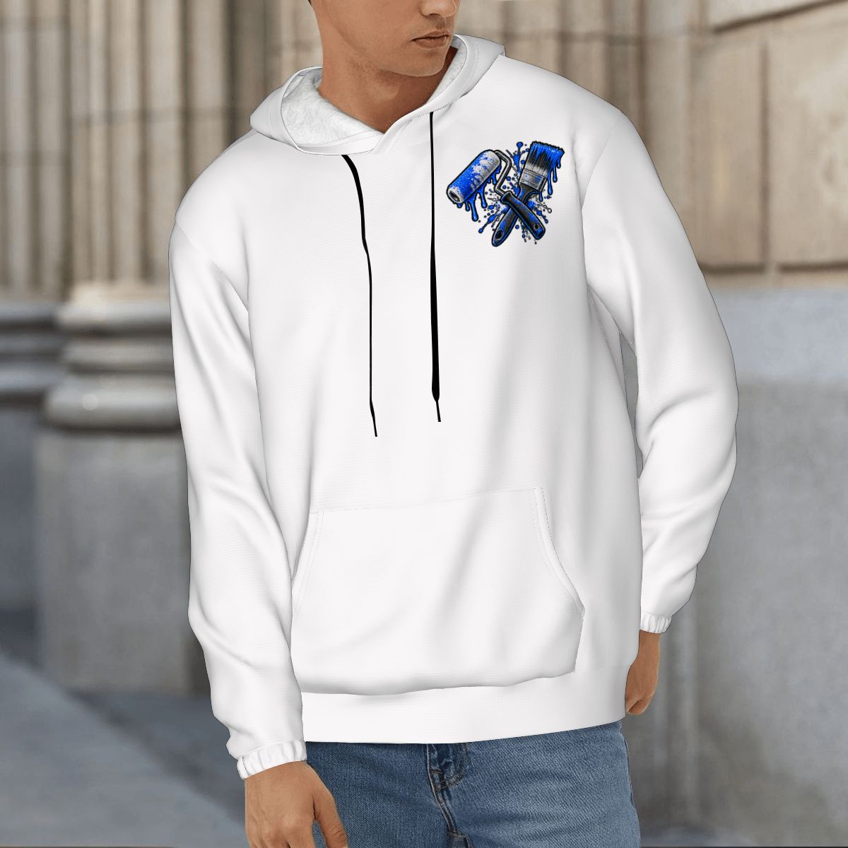 Mens Hoodie with Pockets painter hoodie