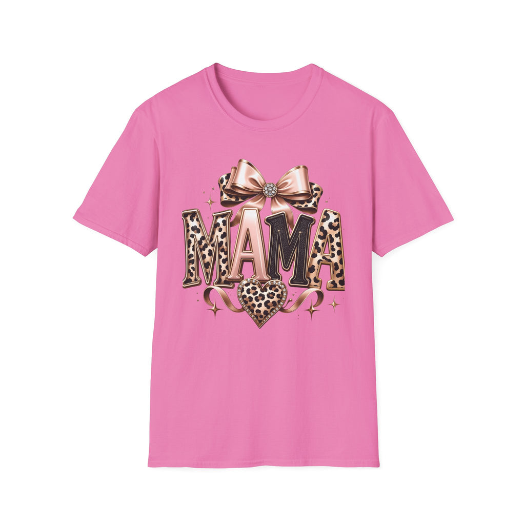 Mama Leopard Bow T-Shirt
