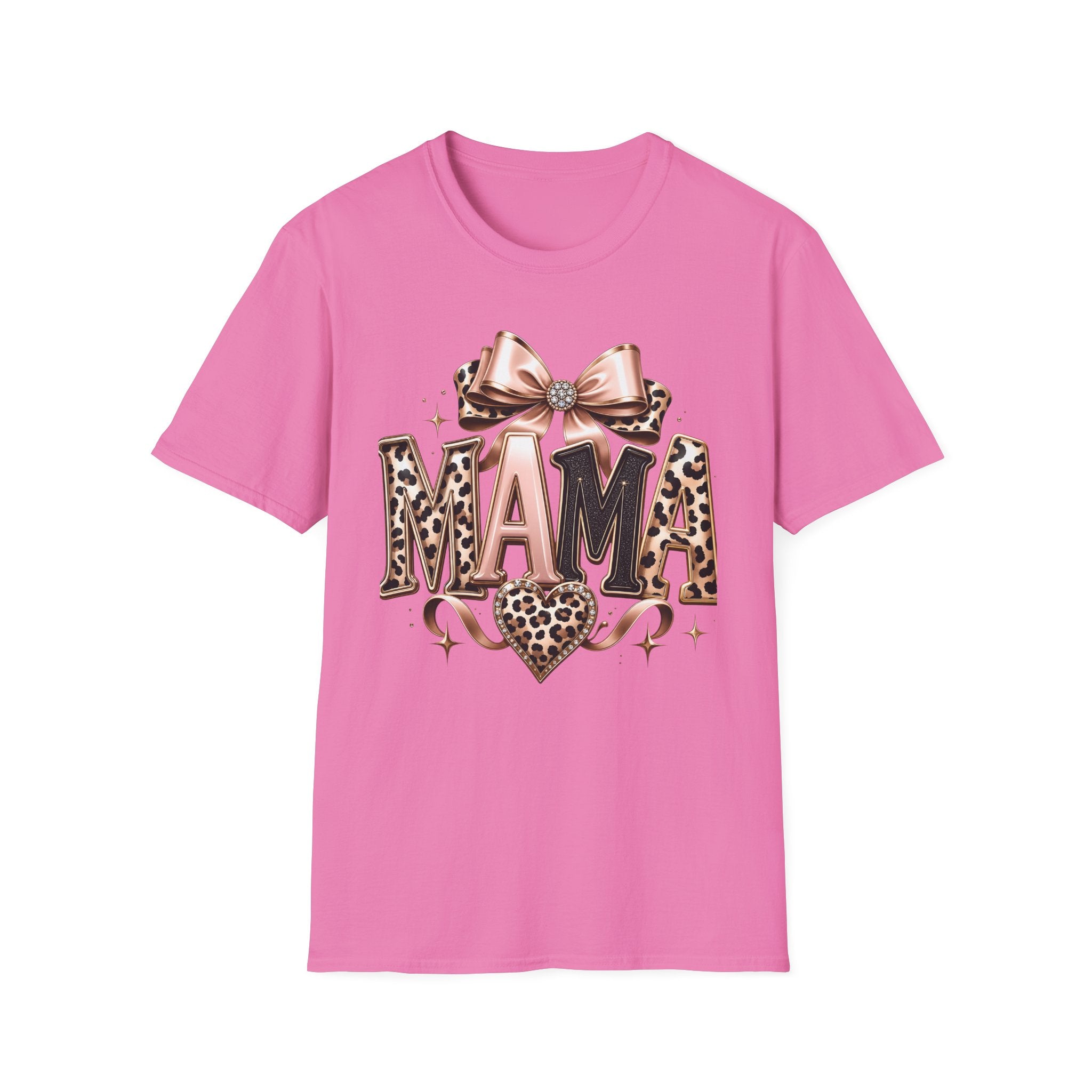Mama Leopard Bow T-Shirt