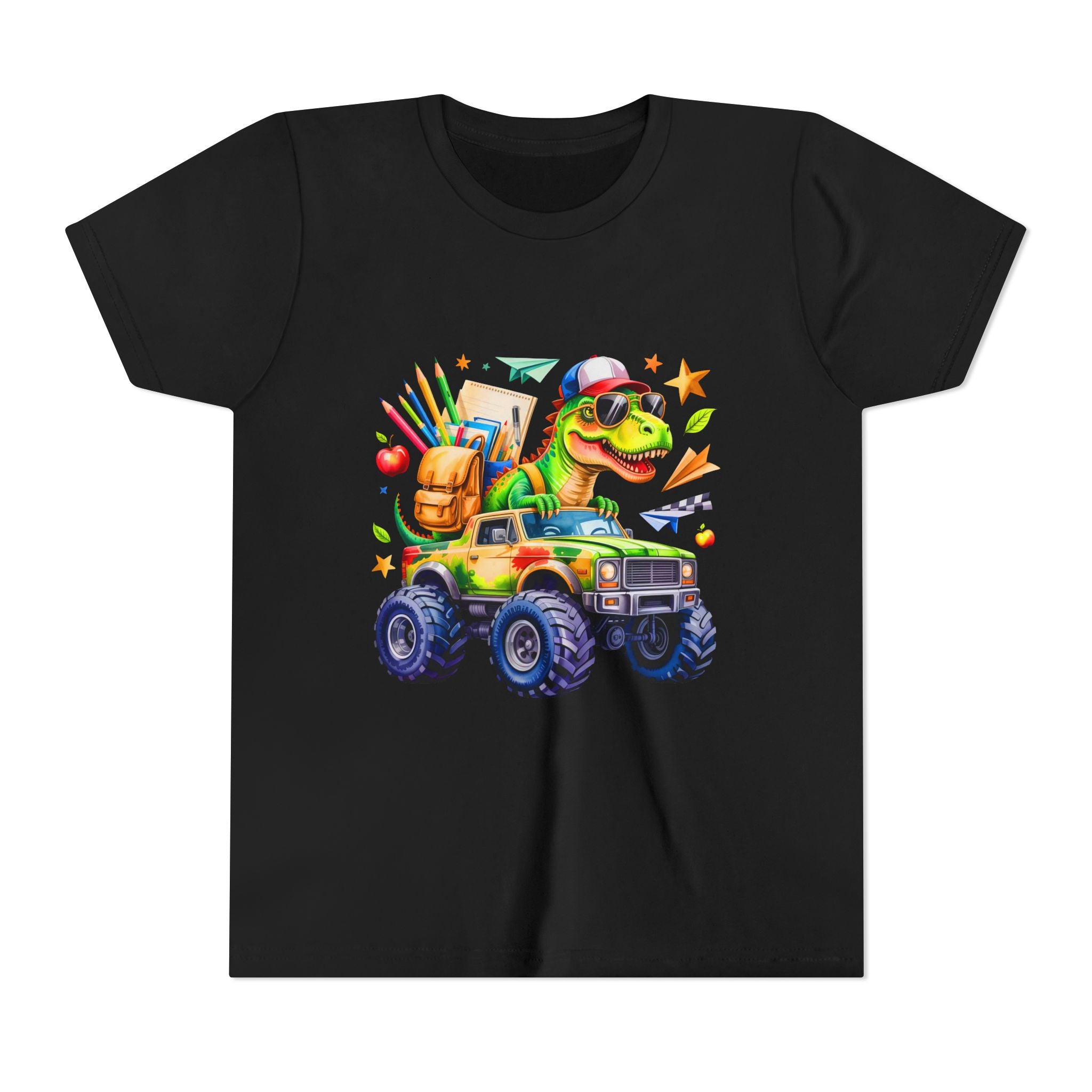 Dino School Monster Truck Kids Tee
