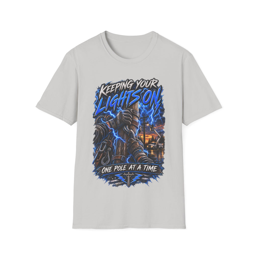 Keeping Your Lights On T-Shirt — Electric Storm Graphic Tee