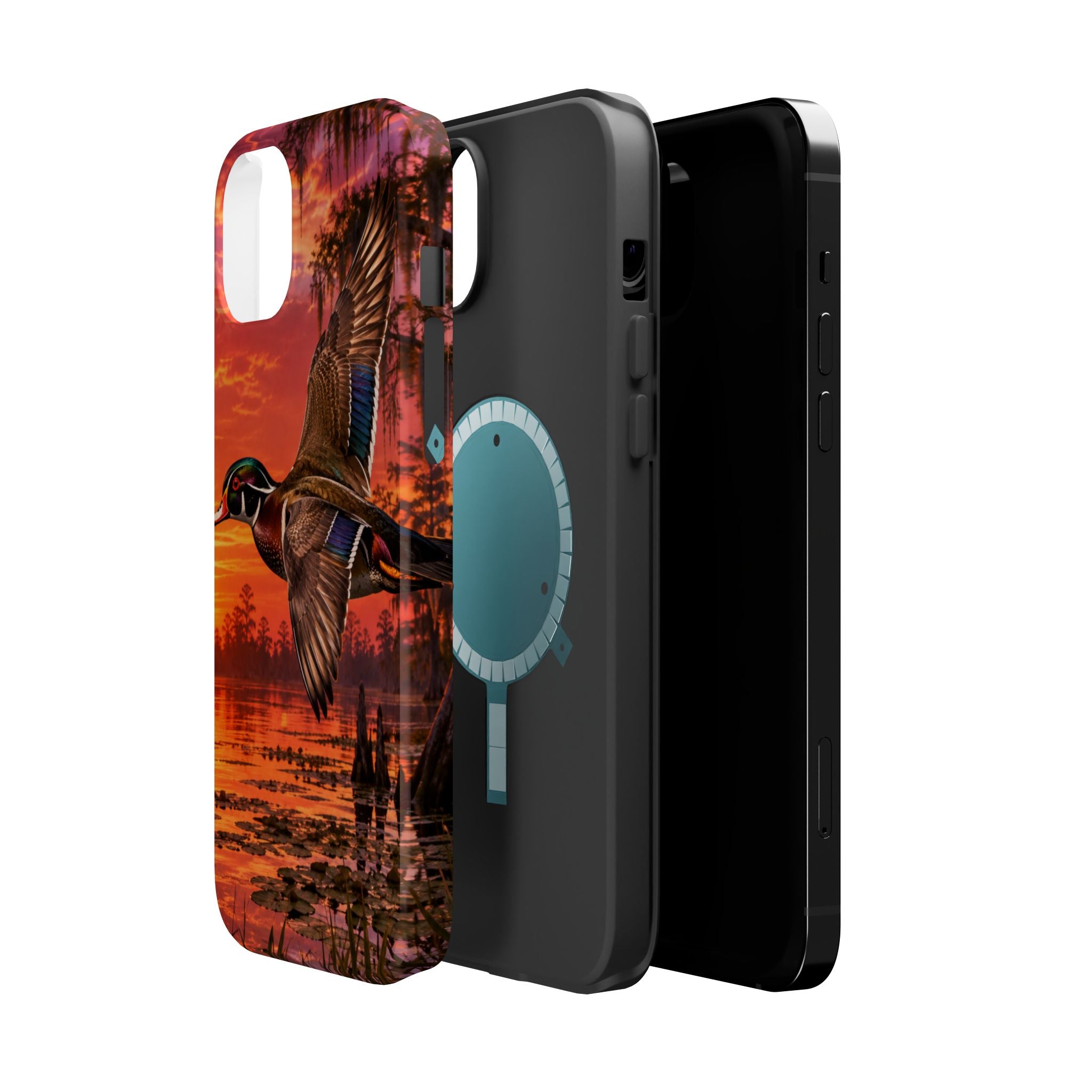 Wood Duck Sunset Phone Case — Magnetic Impact-Resistant