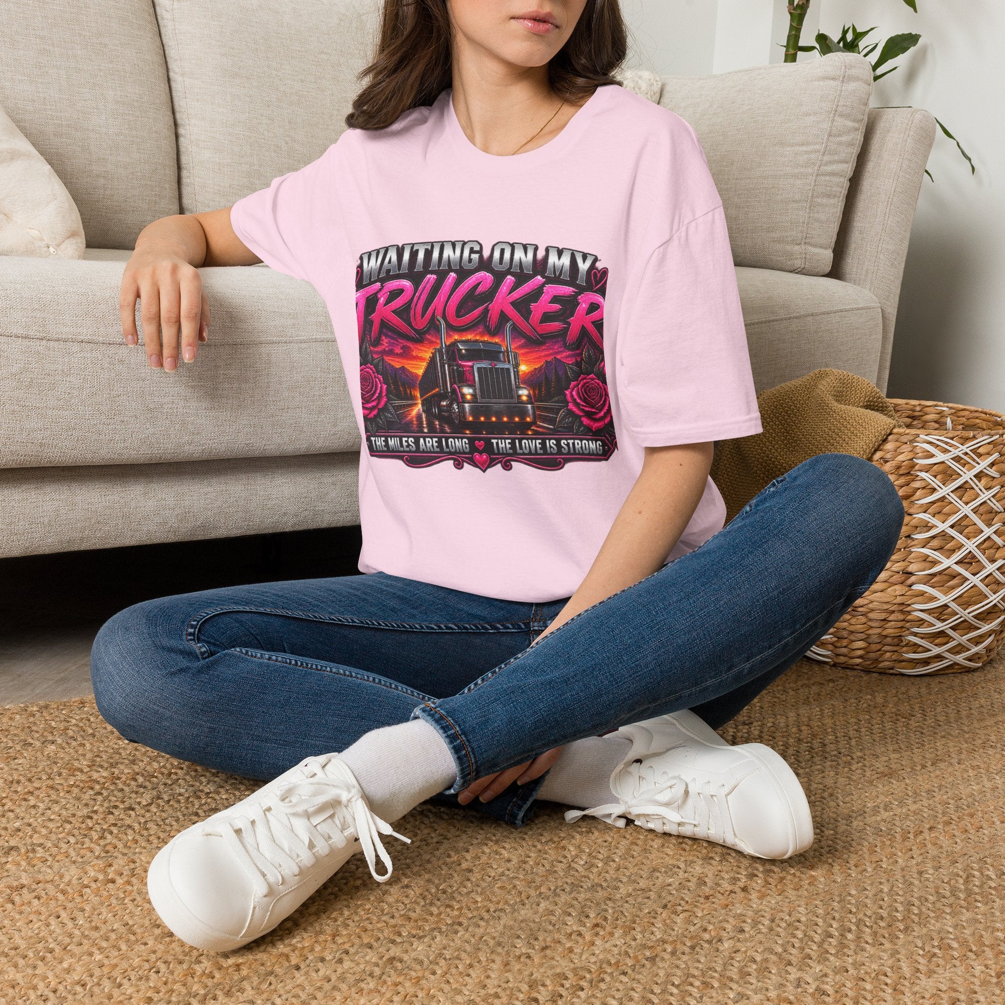 Waiting On My Trucker T-Shirt — Trucker Love Graphic Tee