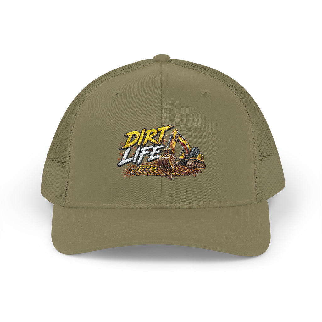 Dirt Life Trucker Cap – Excavator Construction Snapback