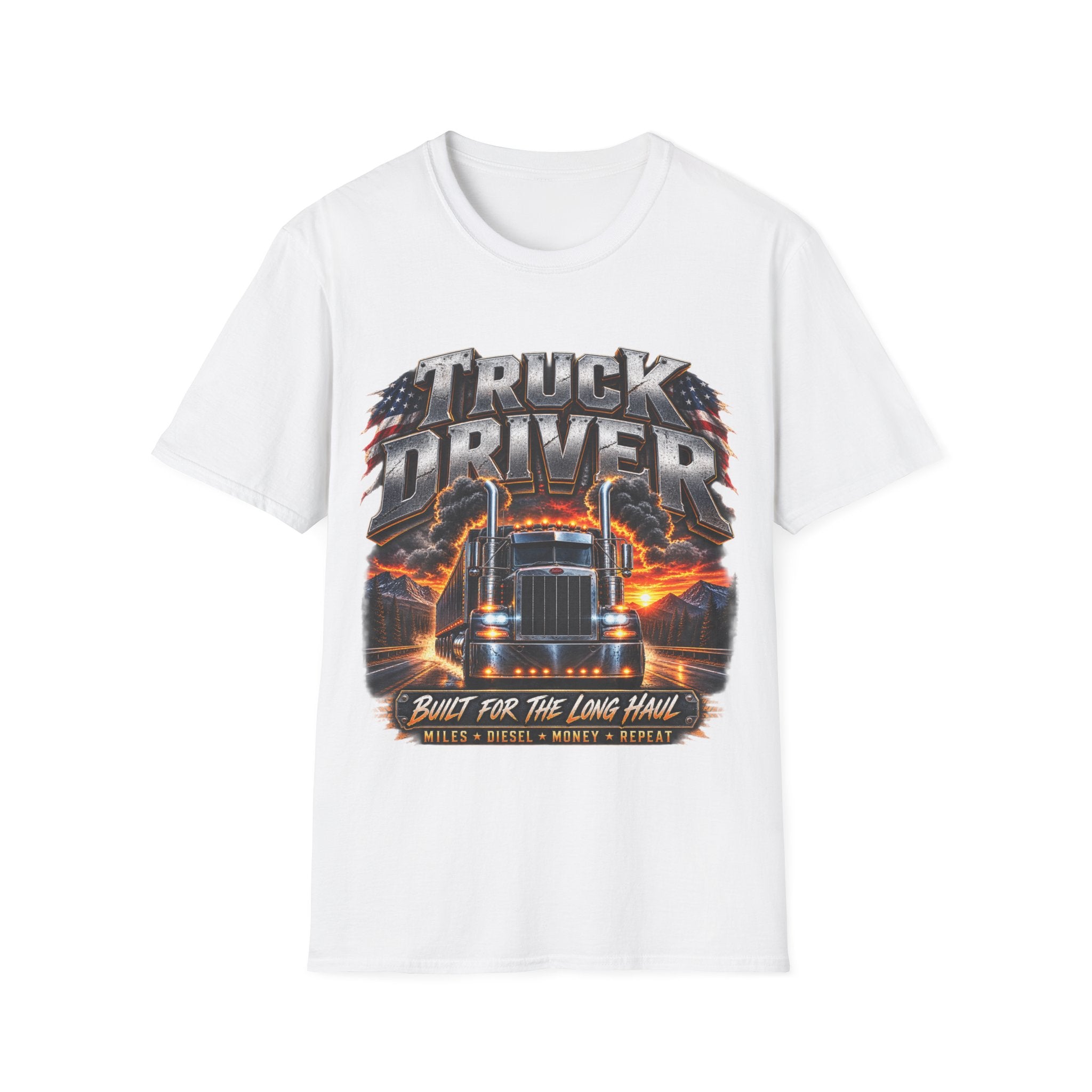 Truck Driver T‑Shirt — Born for the Long Haul Graphic Tee