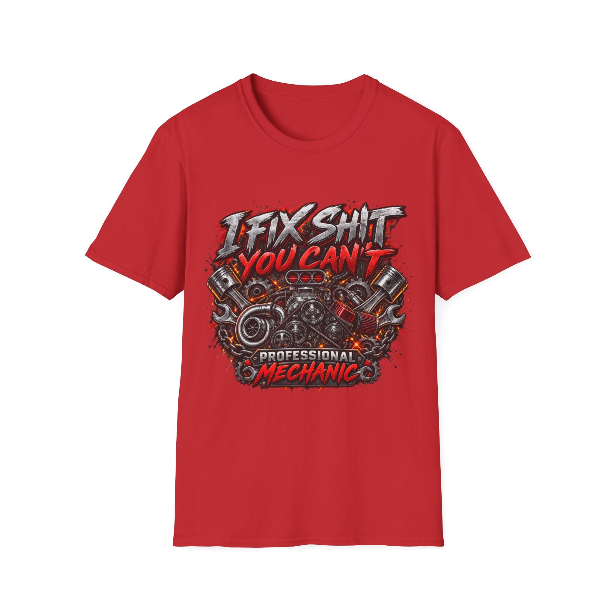 Mechanic T‑Shirt — "I Fix Shit You Can't" Vintage Garage Tee