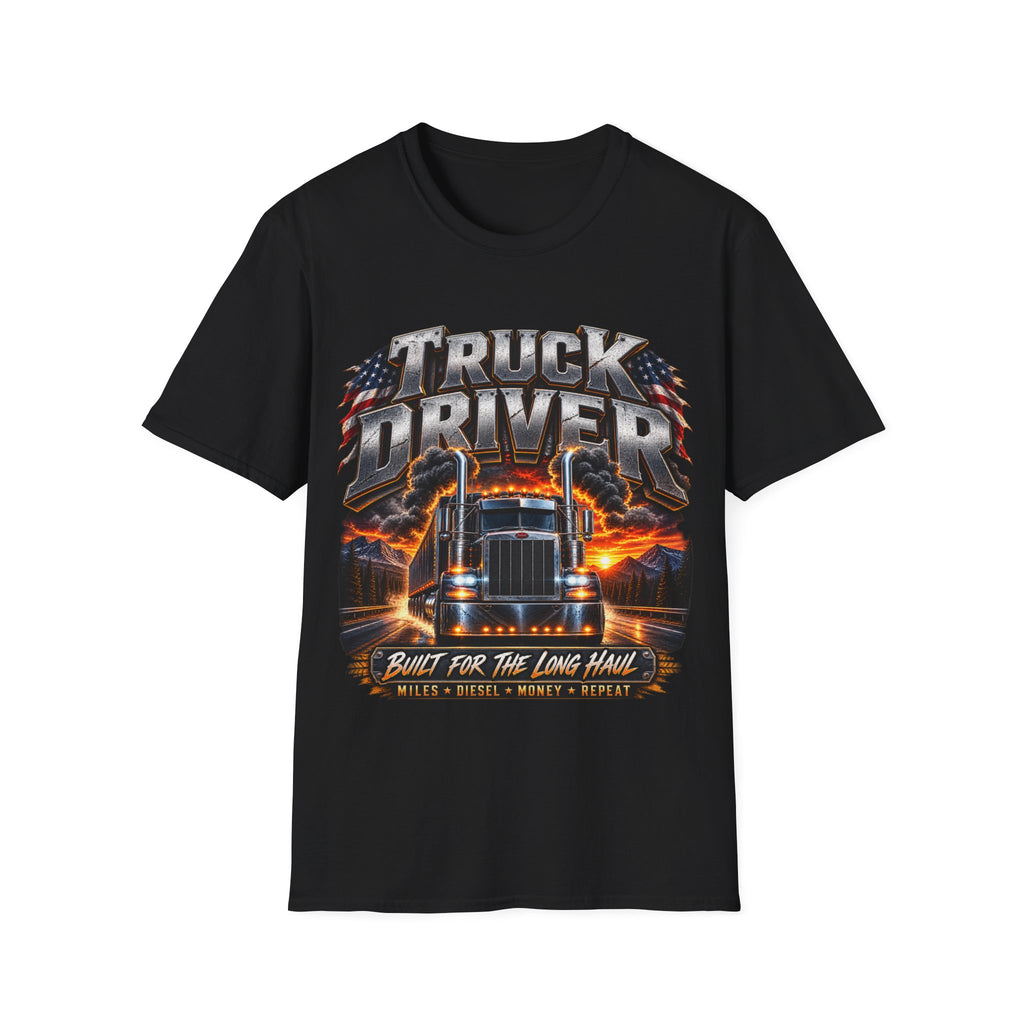 Truck Driver T‑Shirt — Born for the Long Haul Graphic Tee