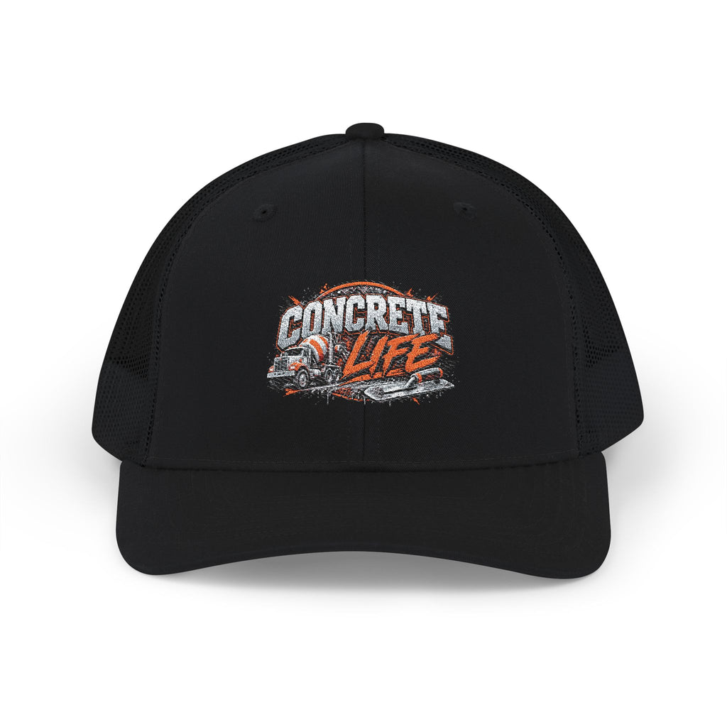 Concrete Life Trucker Cap – Rugged Construction Snapback Hat