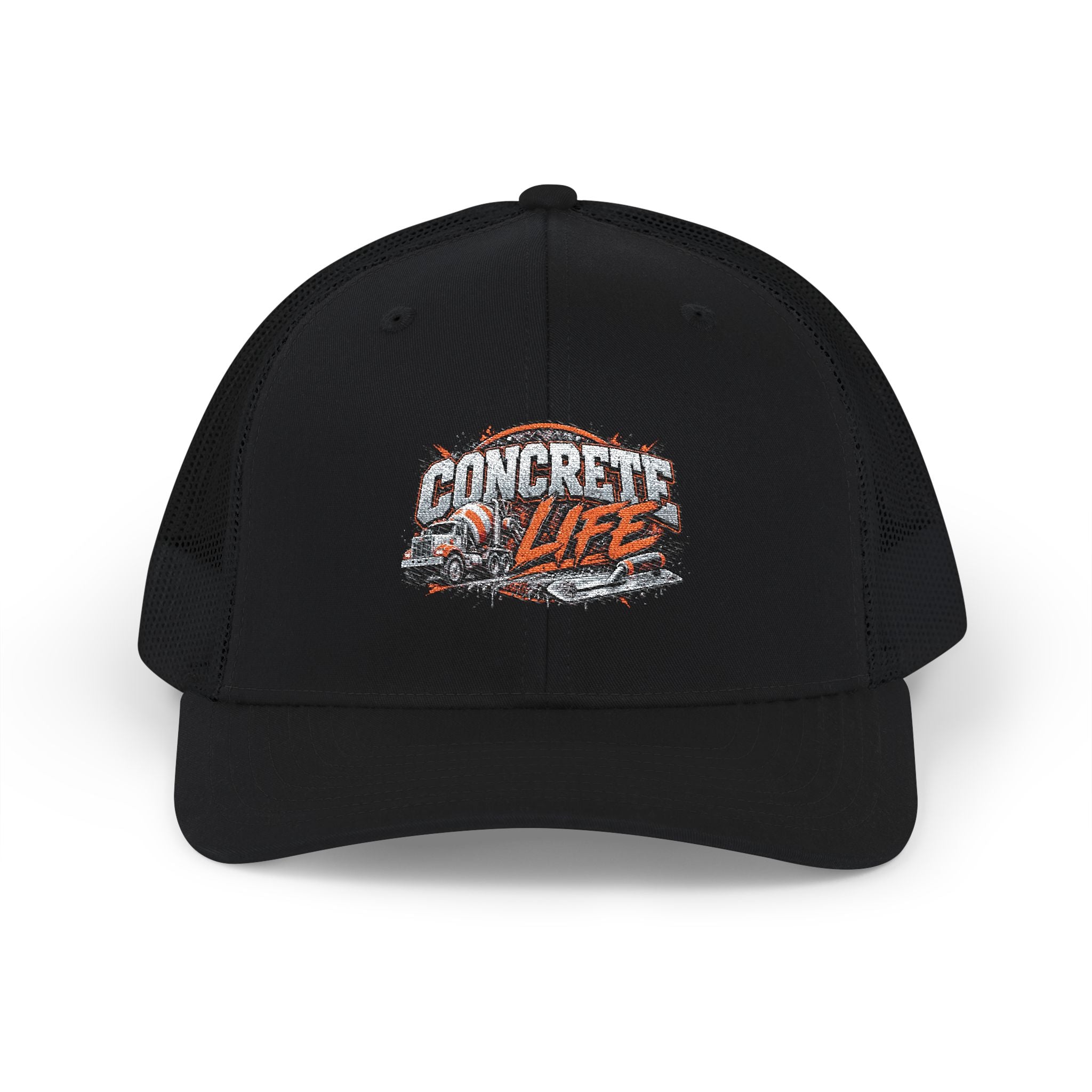 Concrete Life Trucker Cap – Rugged Construction Snapback Hat