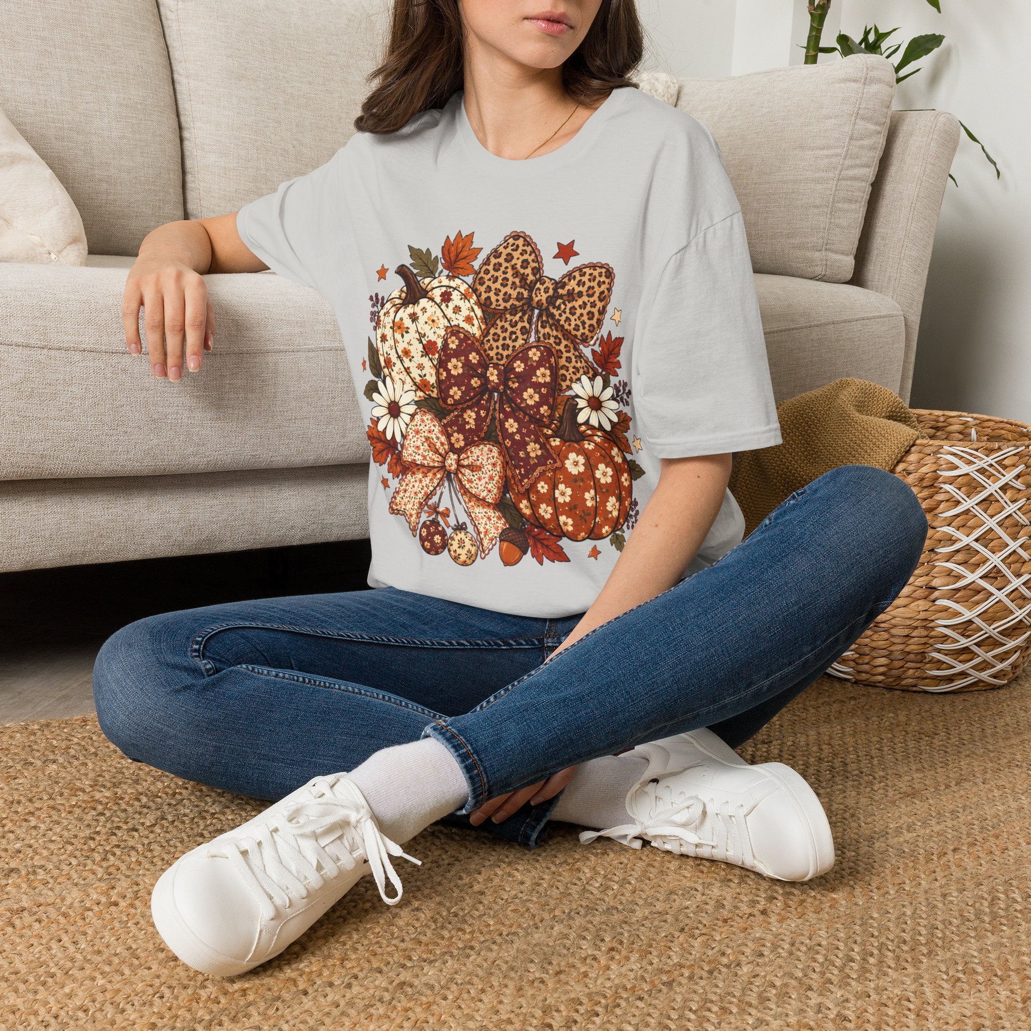 Fall Leopard Pumpkins T-Shirt