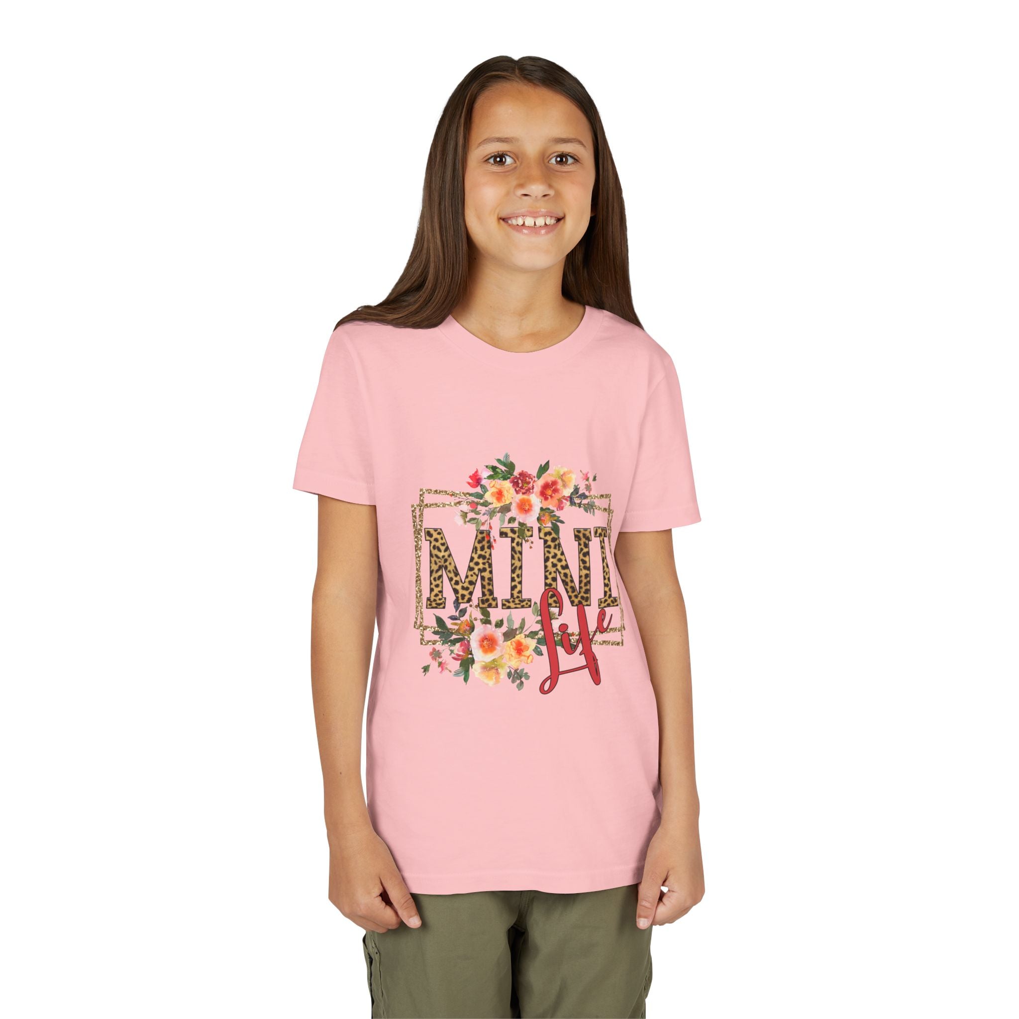 Mini Me Floral Leopard Youth Tee
