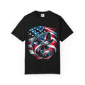 American Flag Bass T-Shirt — Patriotic Fishing Tee