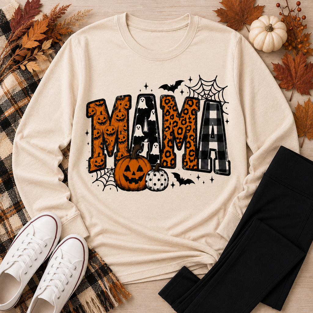 Mama Halloween Graphic Apparel