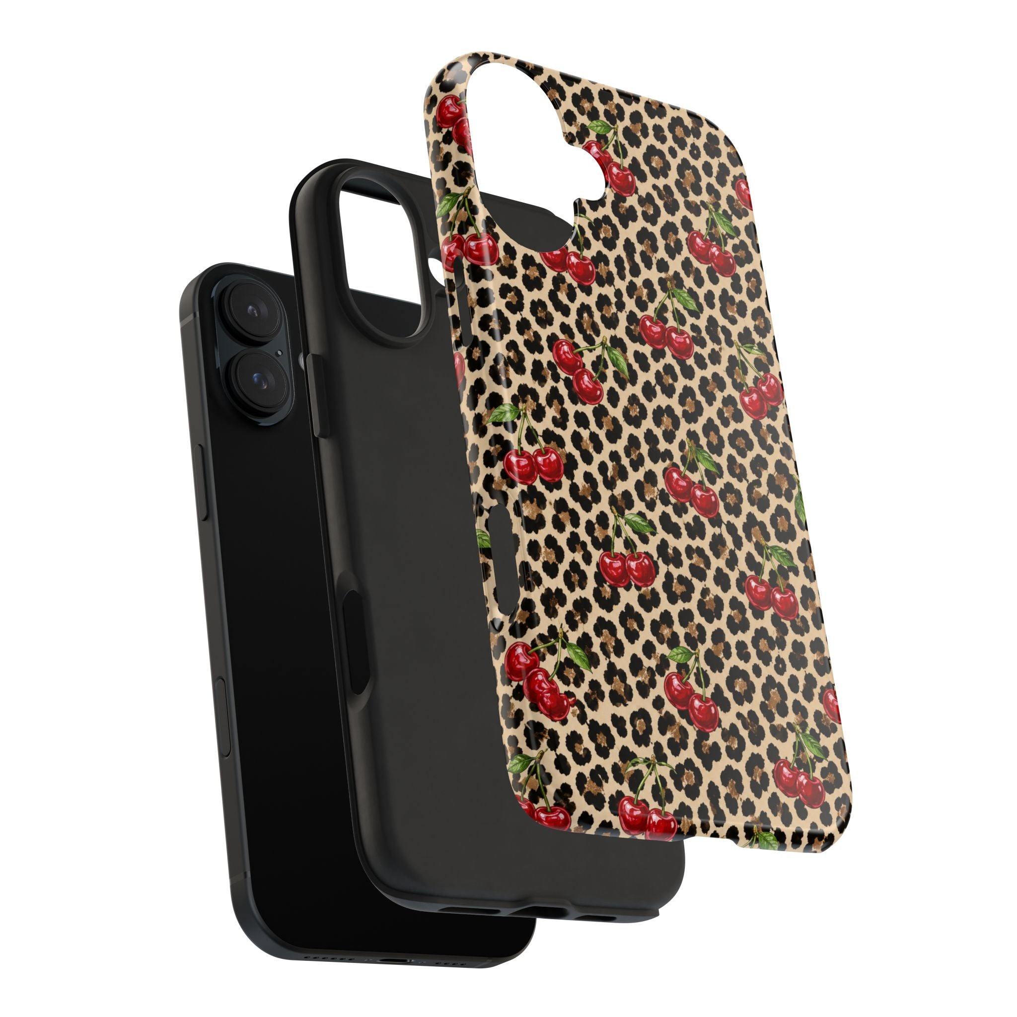 Cherry Leopard Tough Phone Case