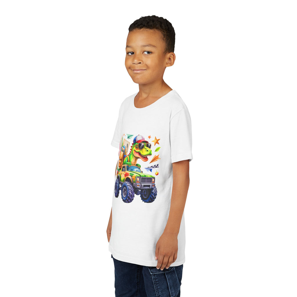 Dino School Monster Truck Kids Tee