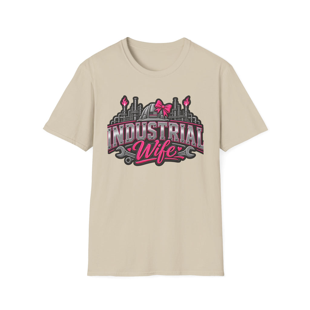 Industrial Wife T-Shirt — Pink Bow Steel Mill Apparel
