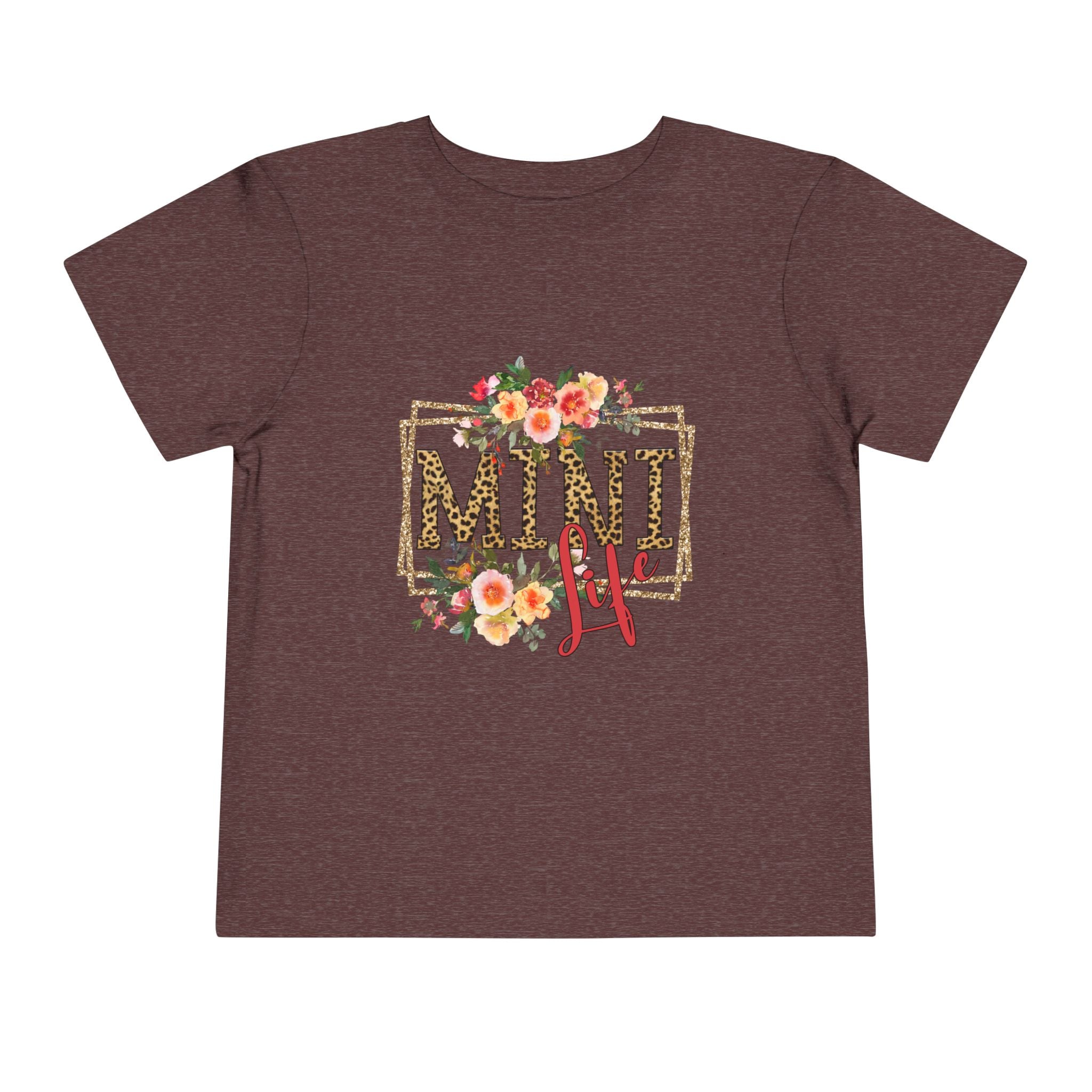 Mini Life Floral Leopard Toddler Tee