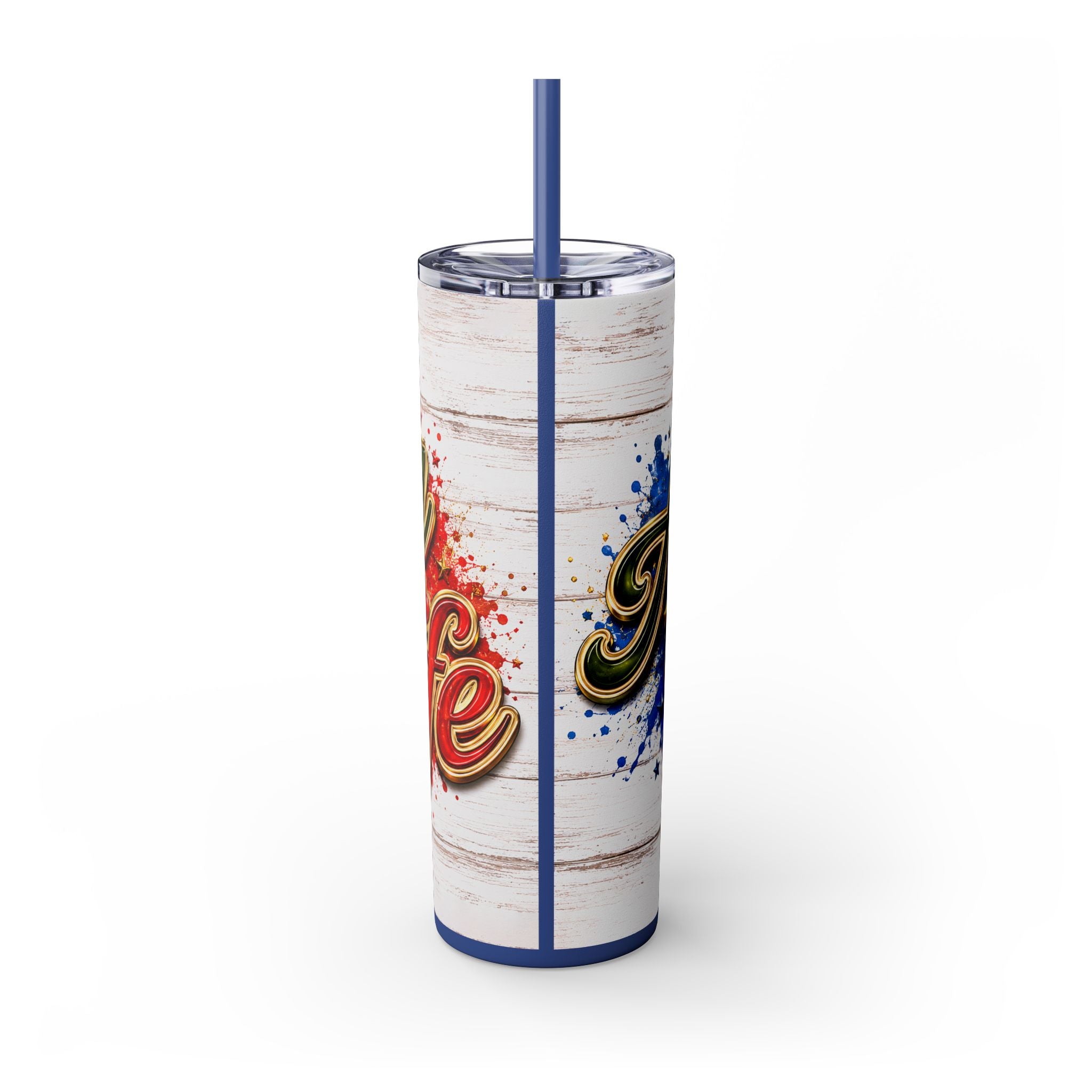 Army Wife Tumbler With Changeable Colored Straw