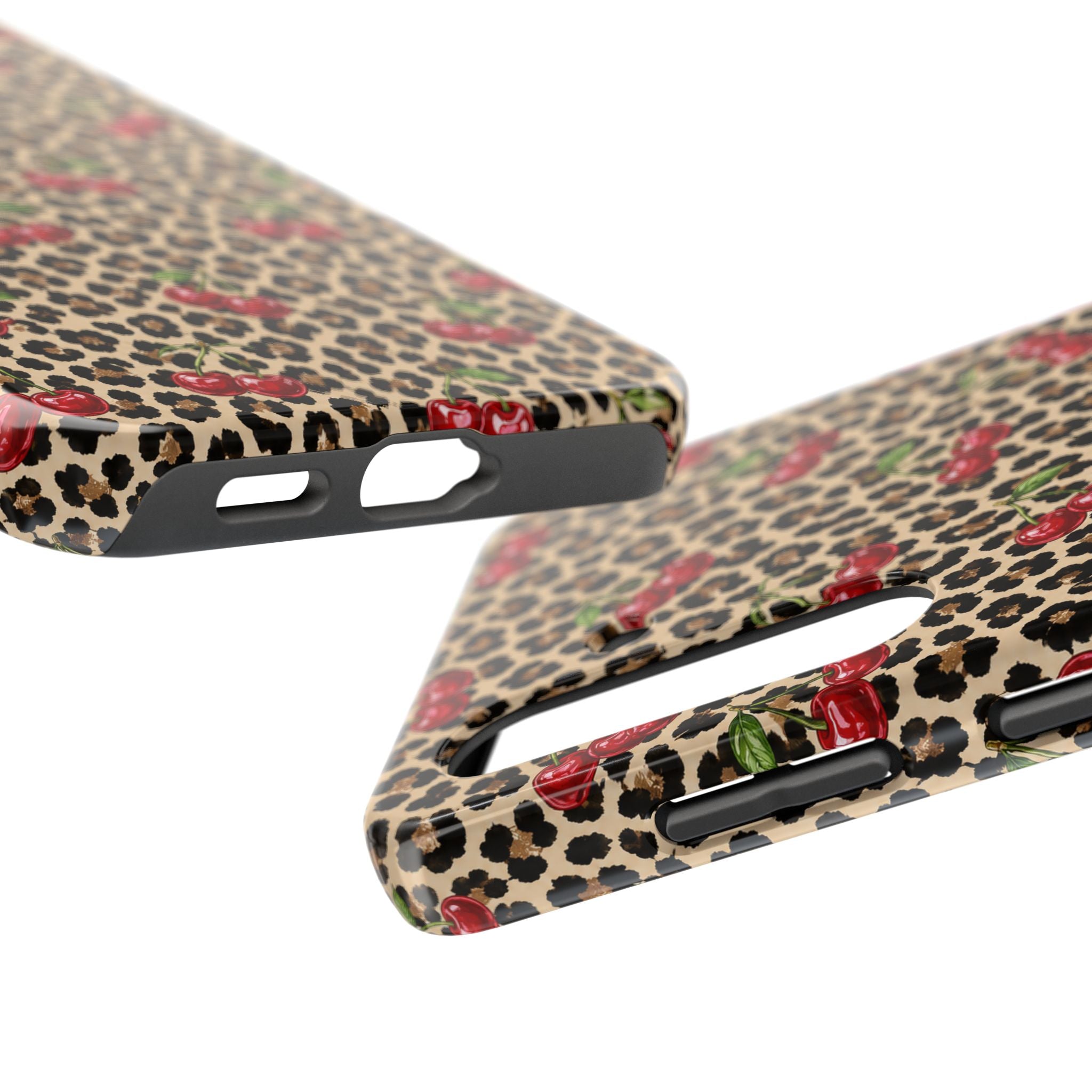 Cherry Leopard Tough Phone Case