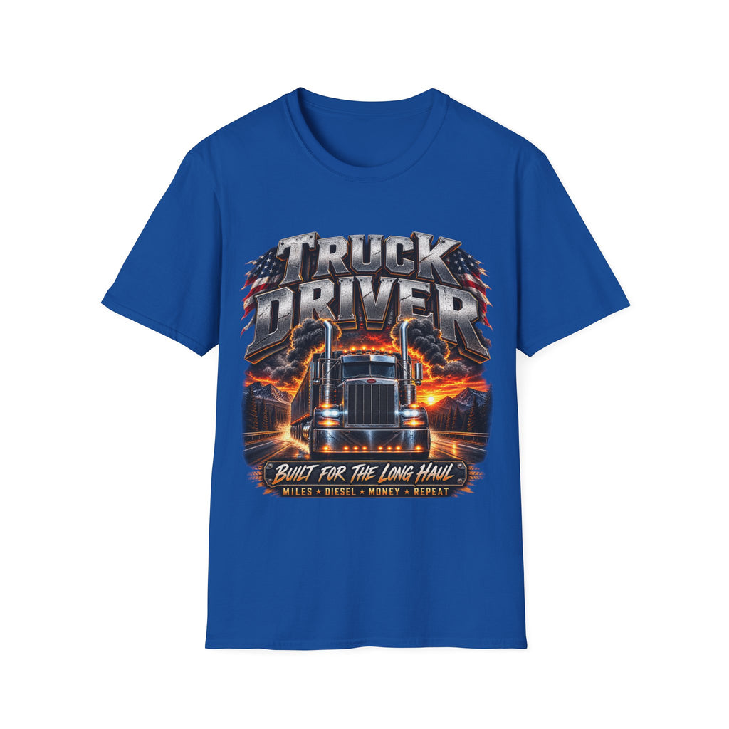 Truck Driver T‑Shirt — Born for the Long Haul Graphic Tee