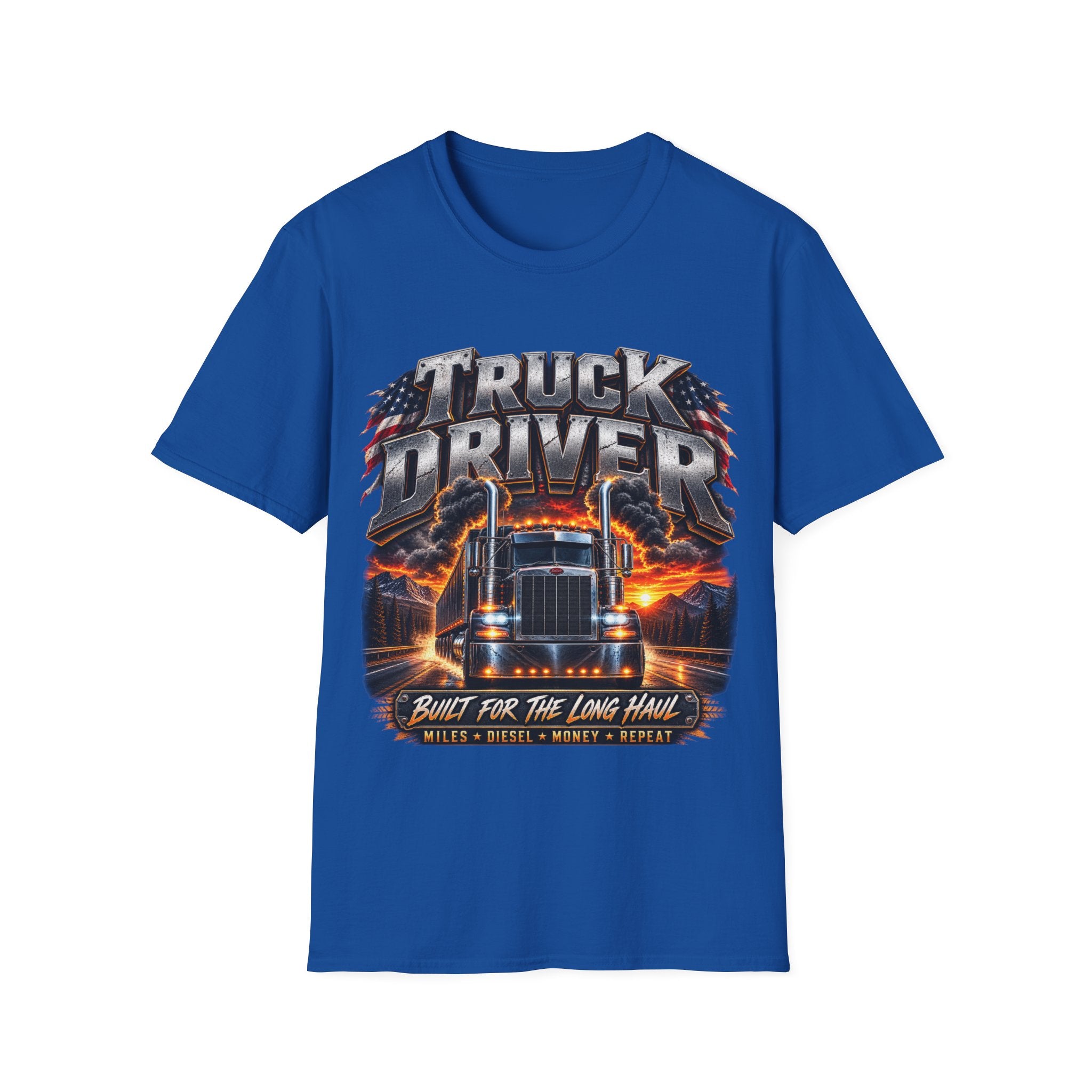 Truck Driver T‑Shirt — Born for the Long Haul Graphic Tee