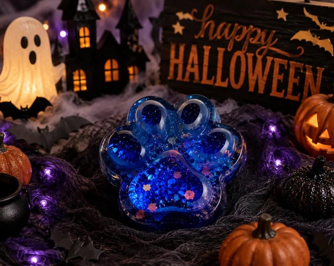 HALLOWEEN SQUISHES - SPOOKY WAFFLES AND CREEPY PAW PRINTS