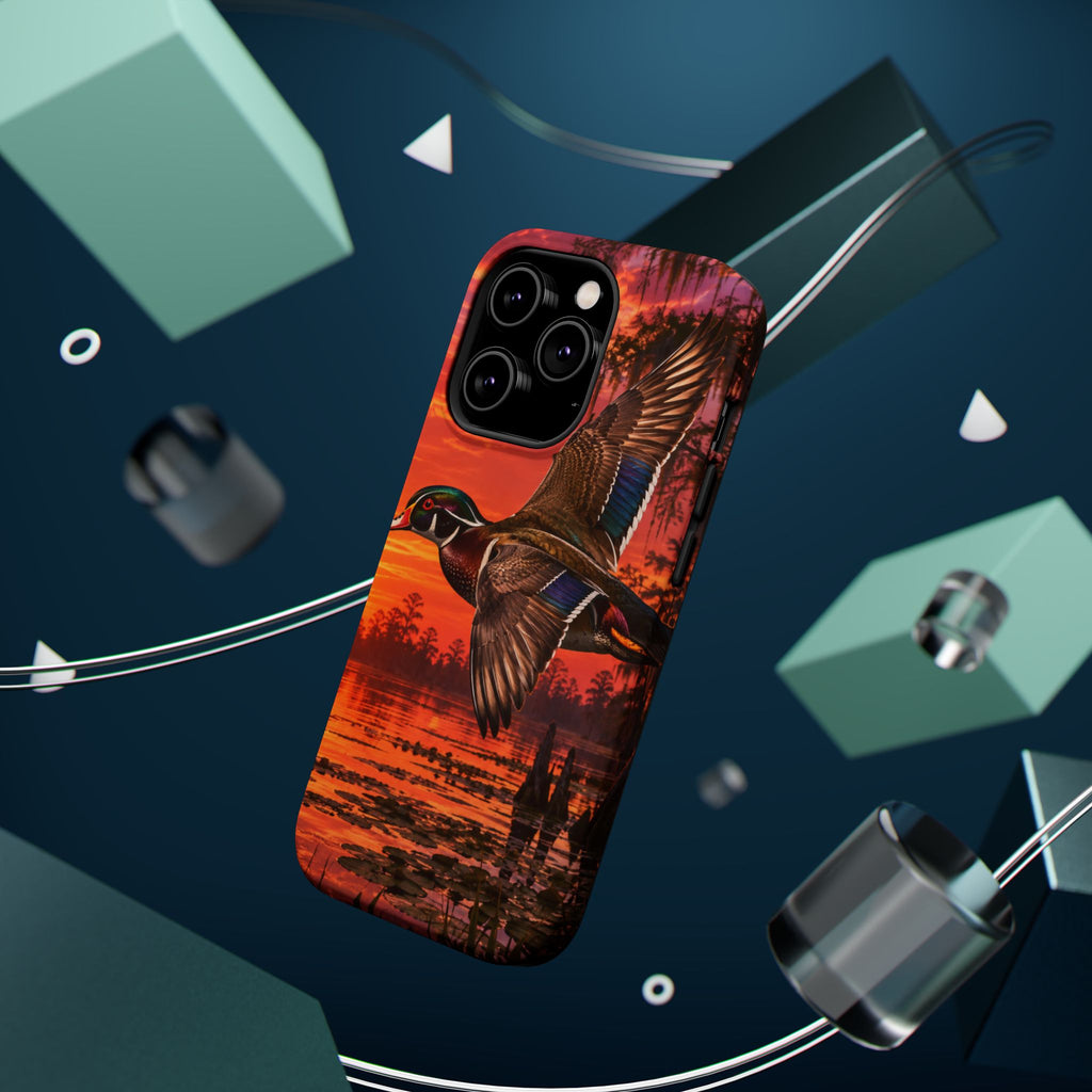 Wood Duck Sunset Phone Case — Magnetic Impact-Resistant