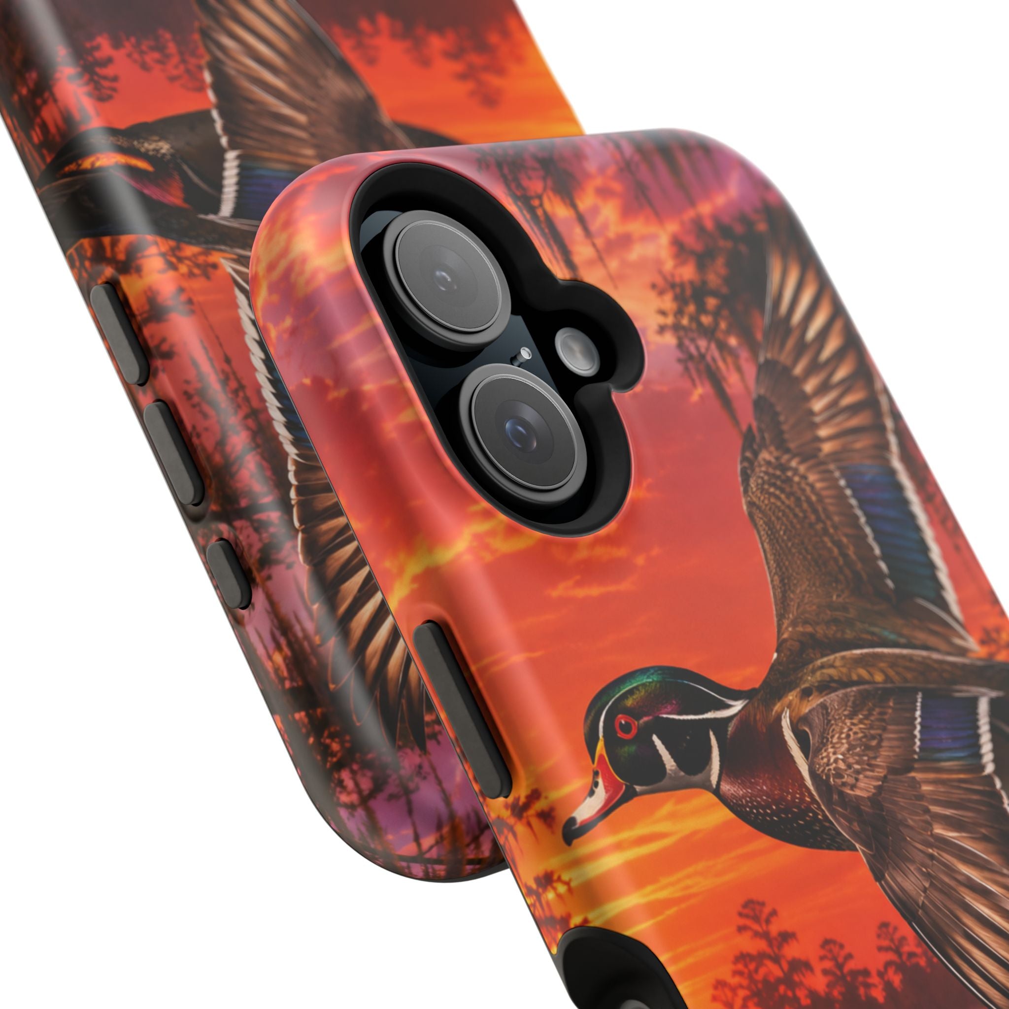 Wood Duck Sunset Phone Case — Magnetic Impact-Resistant