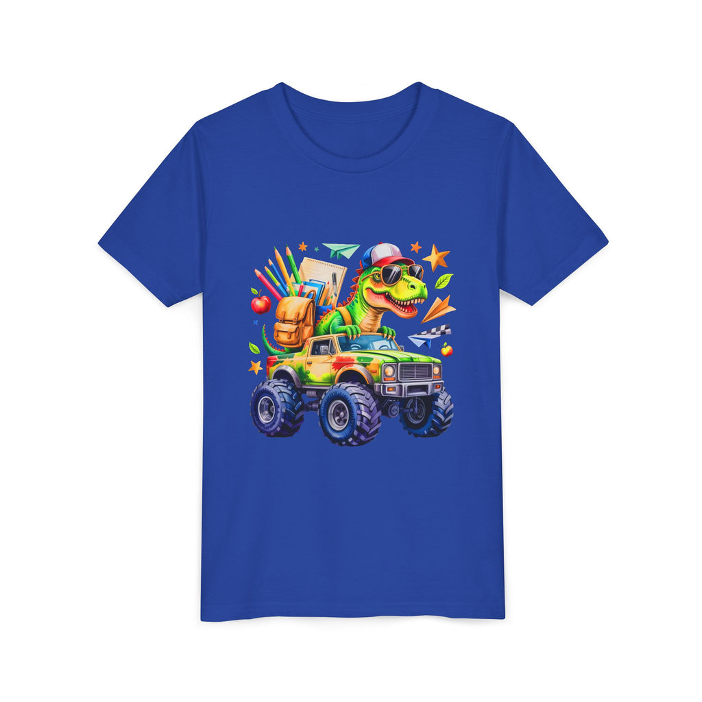 Dino School Monster Truck Kids Tee