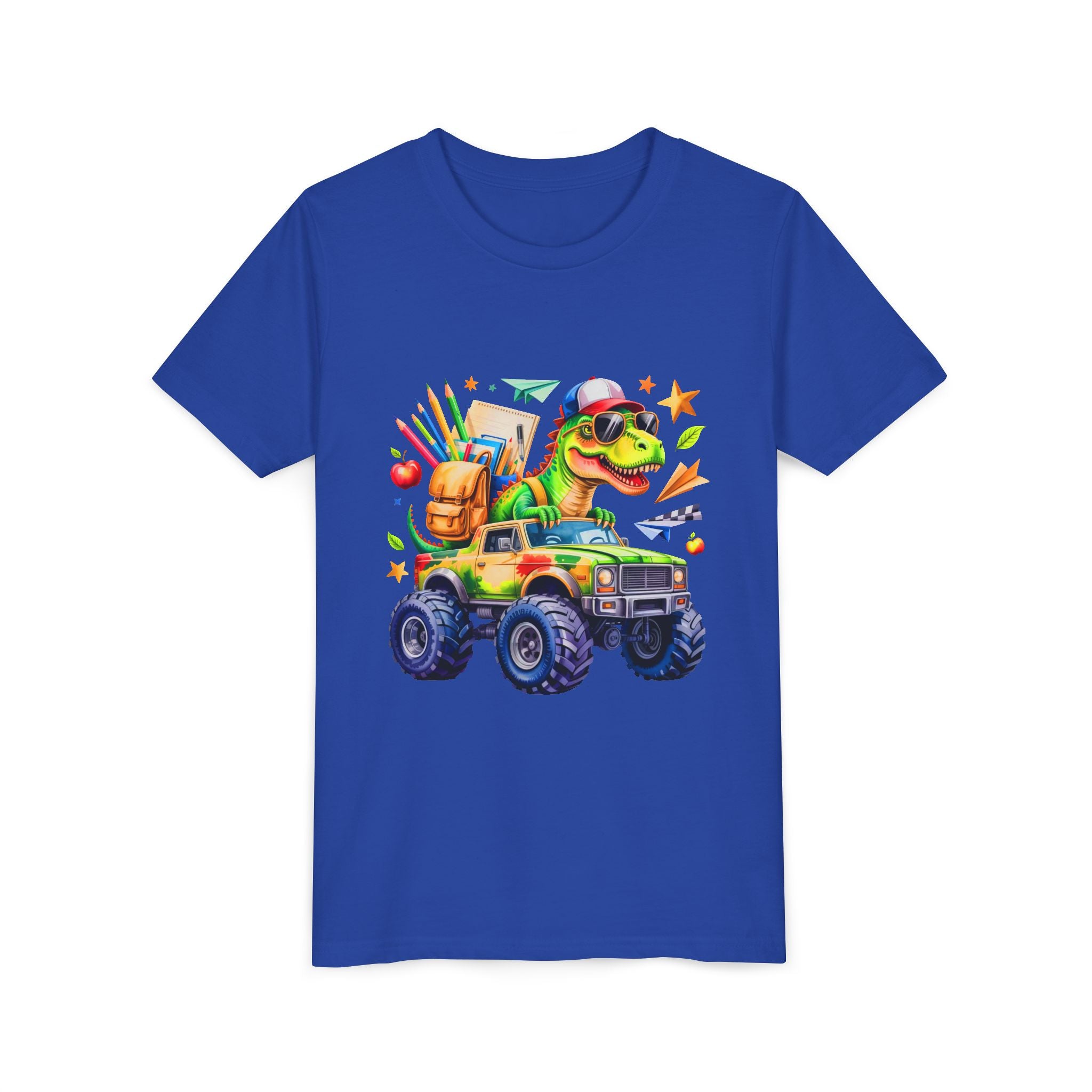 Dino School Monster Truck Kids Tee