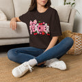 Teacher Graphic Tee — Cute Strawberry & Cherry Floral Design