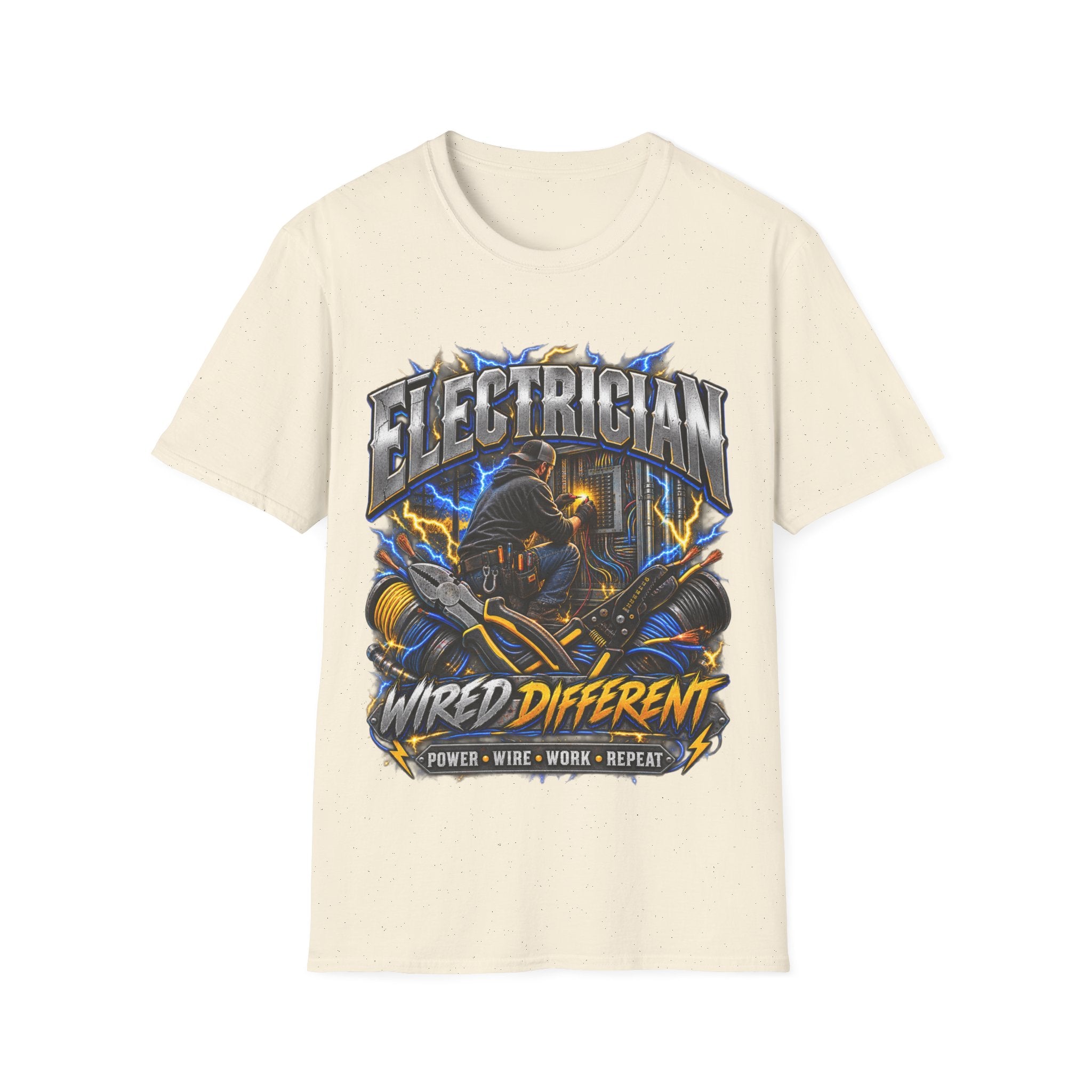 Electrician T-Shirt — Wired Different Graphic Tee