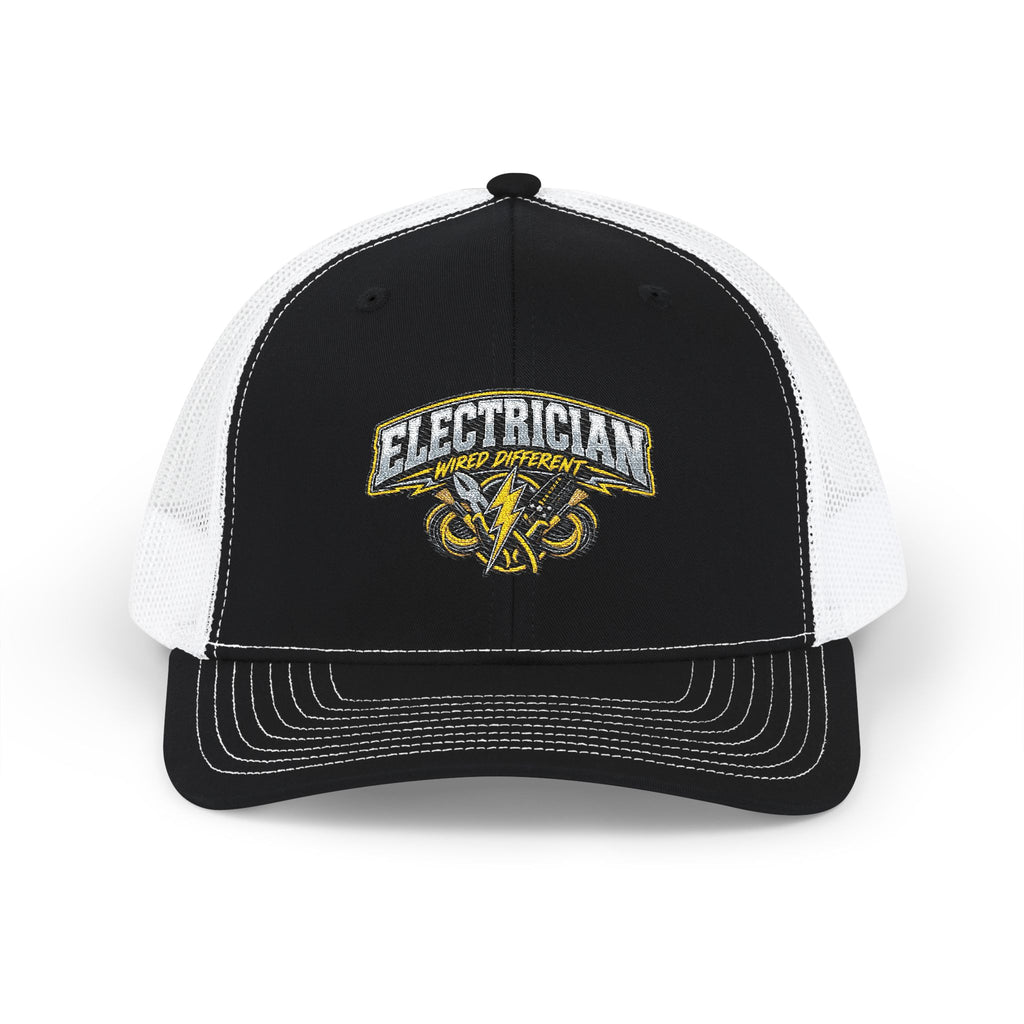Electrician Trucker Cap – Embroidered Snapback Work Hat