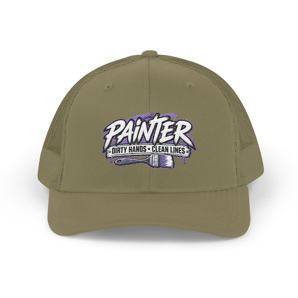Painter Trucker Cap – 'Painter: Dirty Hands, Clear Lines' Snapback Hat