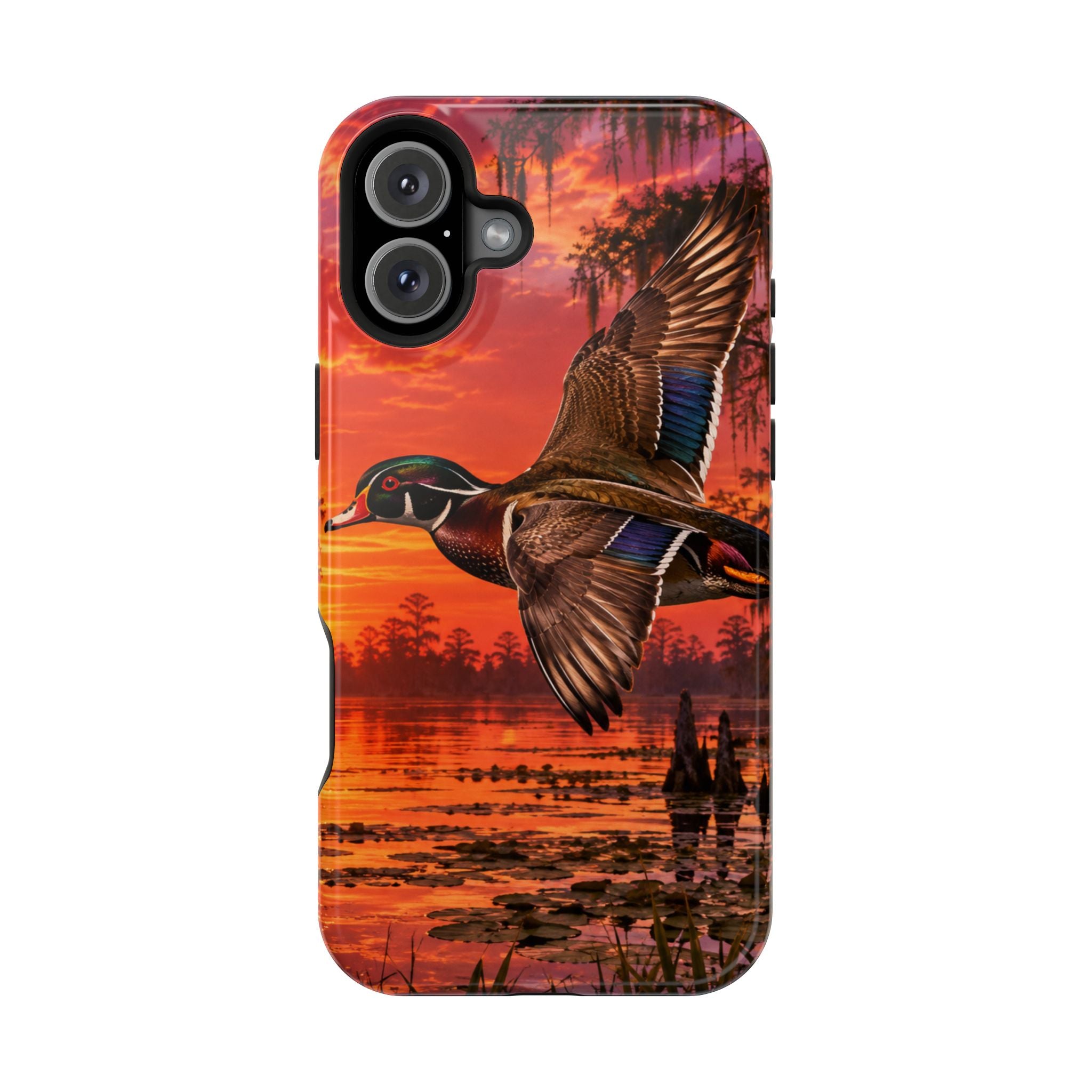 Wood Duck Sunset Phone Case — Magnetic Impact-Resistant