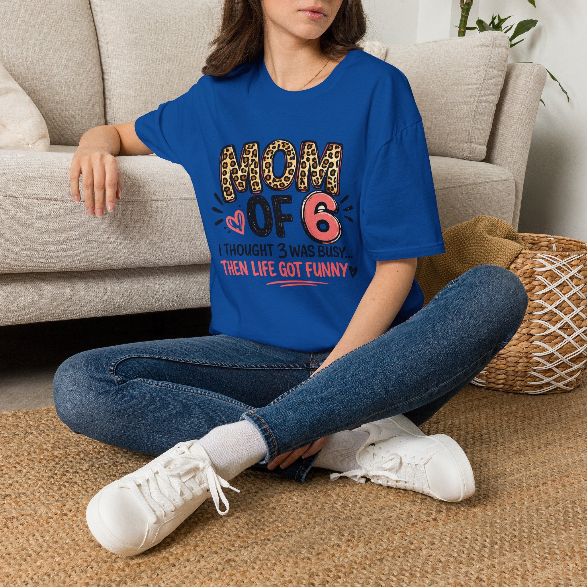 Mom of 6 T Shirt - CUSTOM
