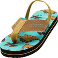 Norty Toddler Flip Flops for Kids Baby Boys Girls Elastic