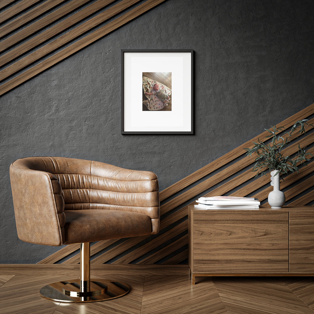 Custom Framed Photo Print — Personalized Matte Poster (Baby Photo)
