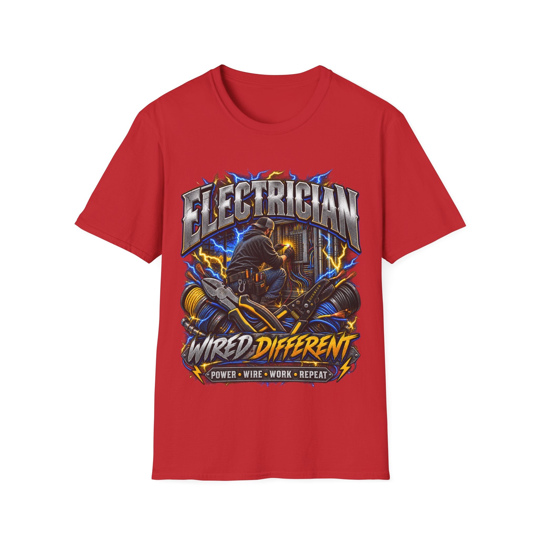 Electrician T-Shirt — Wired Different Graphic Tee