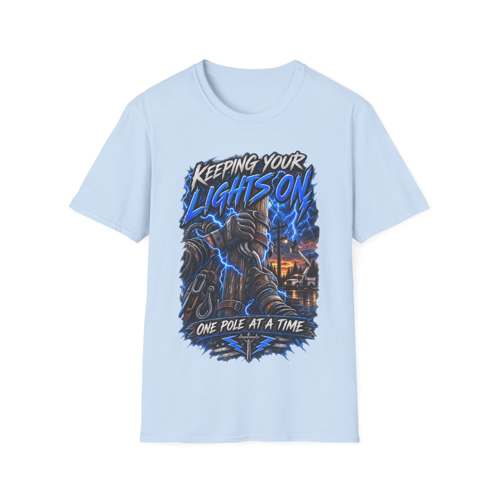 Keeping Your Lights On T-Shirt — Electric Storm Graphic Tee
