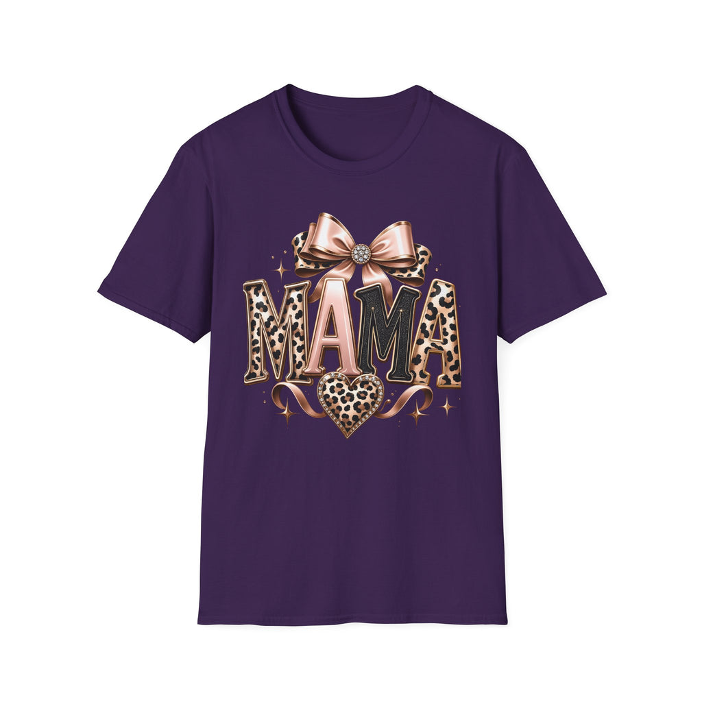 Mama Leopard Bow T-Shirt