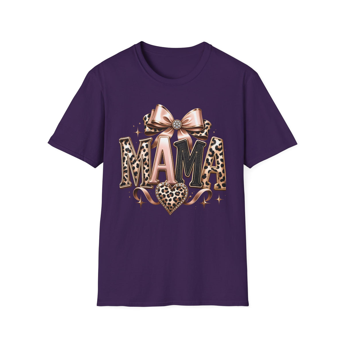 Mama Leopard Bow T-Shirt