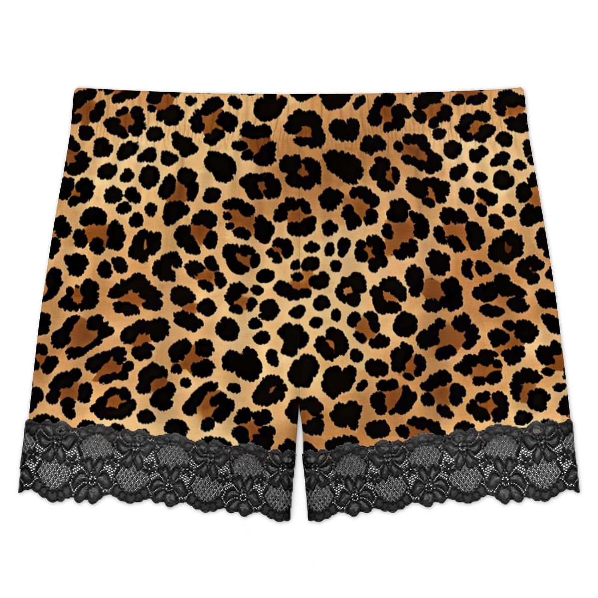 Women Cami Lace Pajama Set Leopard Print