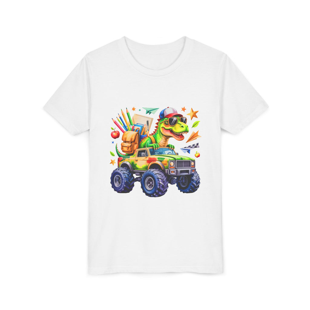 Dino School Monster Truck Kids Tee