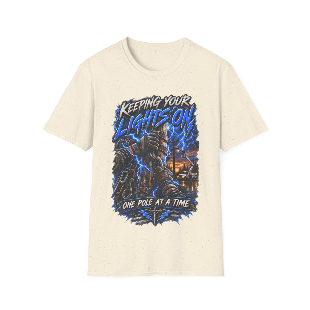 Keeping Your Lights On T-Shirt — Electric Storm Graphic Tee
