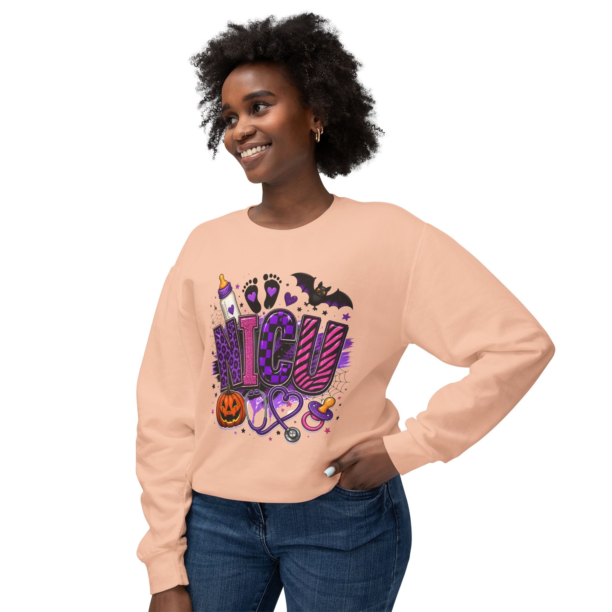NICU Nurse Halloween Crewneck Sweatshirt