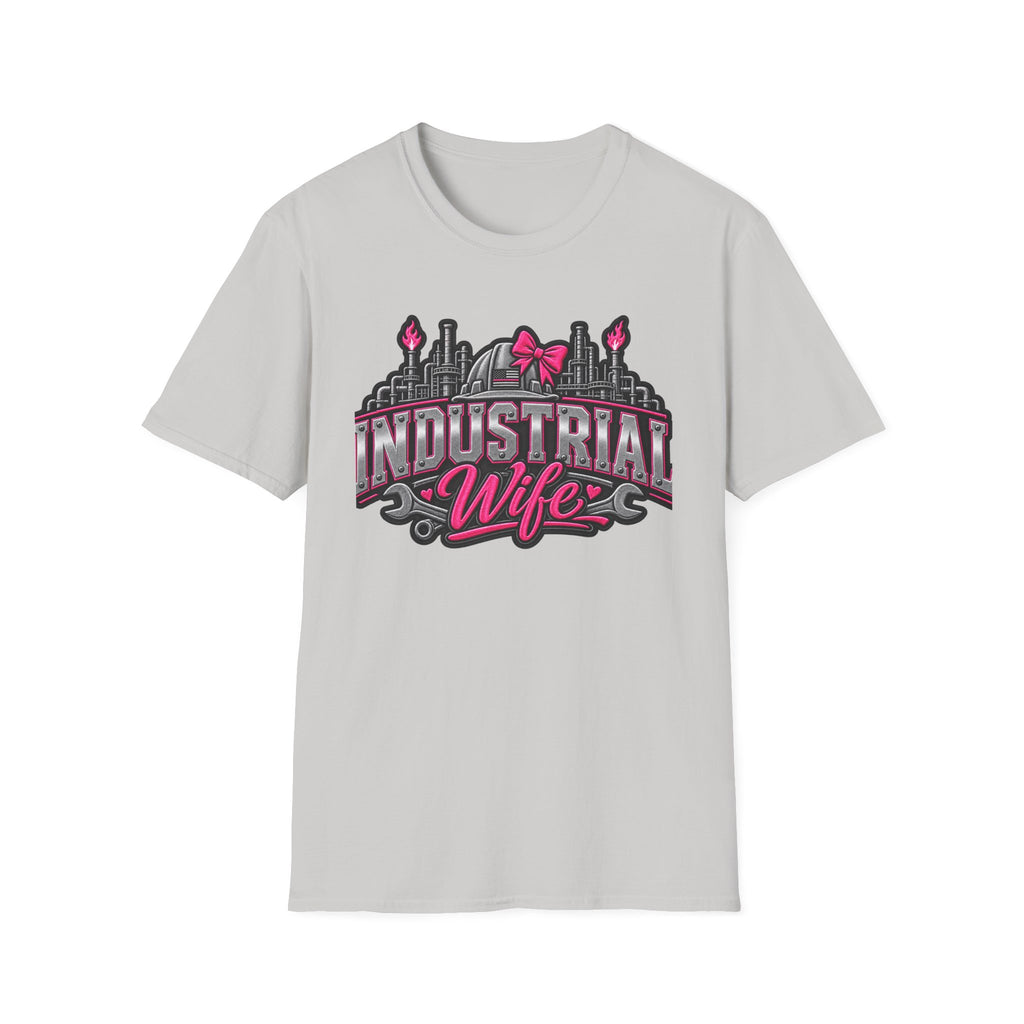 Industrial Wife T-Shirt — Pink Bow Steel Mill Apparel